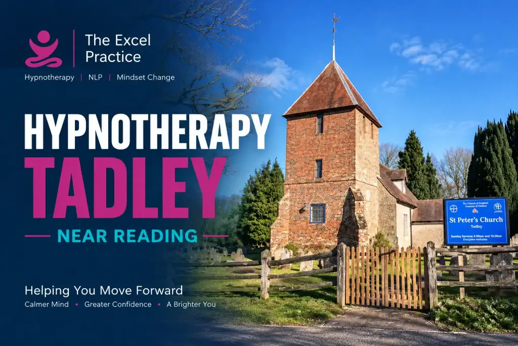 Hypnotherapy near Tadley and Reading – The Excel Practice, featuring St Peter’s Church in Tadley, Hampshire.